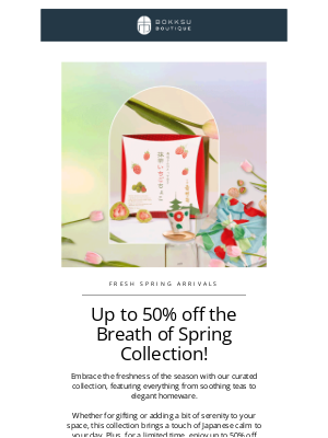 Bokksu - 🌿 The Breath of Spring Collection is here and up to 50% off!