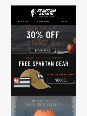 Claim Up To 30% OFF Sitewide + FREE Gear