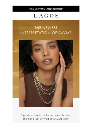 LAGOS - JUST IN: Signature Caviar Links