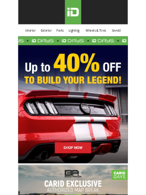 CARiD - 🔥 Monday Just Got Louder - 40% OFF Starts Now!
