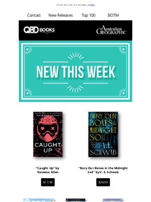QBD The Bookshop (Australia) - QBD Books: New This Week