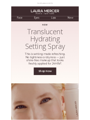 Laura Mercier Cosmetics - New! Translucent Hydrating Setting Spray
