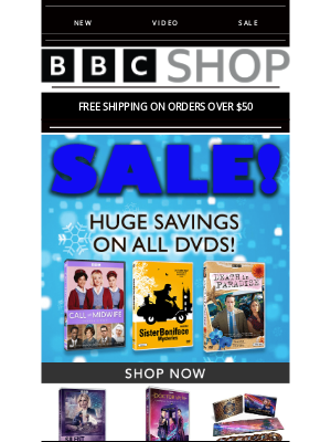 BBC - Keep the Savings Going! Bundle Up with Our Ongoing DVD Sale!