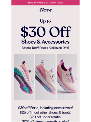 Clove - Now’s the time! Up to $30 OFF