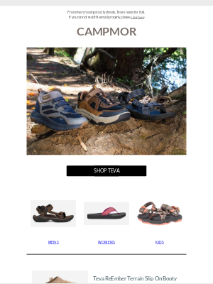 Campmor - Adventure Looks Better in Teva