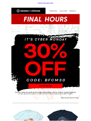 DesignByHumans - That's a Wrap! 🌟 30% Off Ends Tonight!