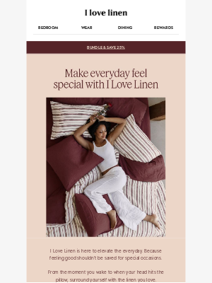 I Love Linen (Australia) - The secret to feeling good every day