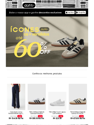 Dafiti (Brazil) - 📣 Os mais vendidos até 60% OFF 🔥