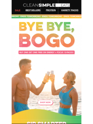 Clean Simple Eats - This BOGO deal ends tomorrow!