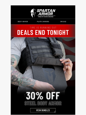 Spartan Armor Systems - Last Chance For 30% OFF + FREE Gear