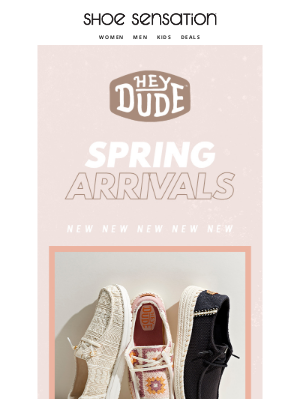 Shoe Sensation Inc - 🌼 Fresh Looks Are Blooming—Step Into Spring with HEYDUDE!