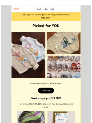 Etsy - Your weekly wonders ✨