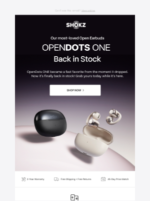 Shokz - 🚀 Restocked! Grab Your OpenDots ONE Today!