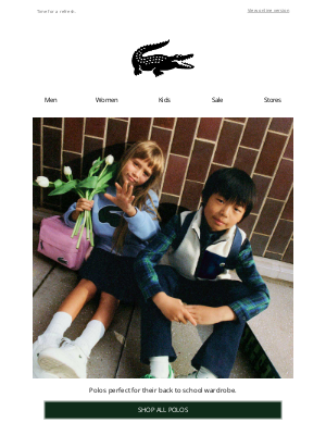 Lacoste - Back to School Polos.