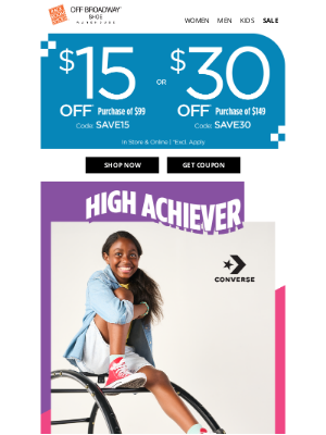 Rack Room Shoes - You've scored $30 OFF