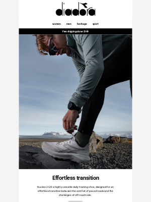 Diadora - Nucleo 2 GR: one run, effortless transitions.