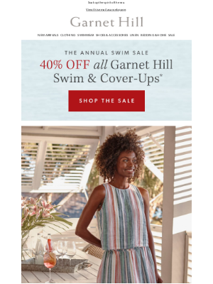 Garnet Hill - Laid-back beach living in beachy stripes