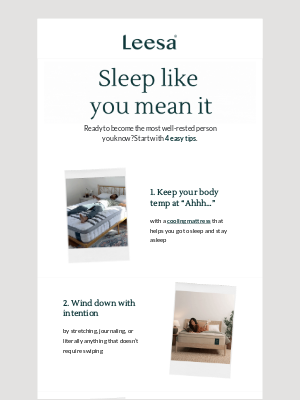 Leesa - Save 25%* on all things sleep 🌙