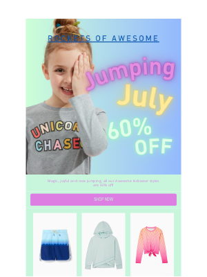 ROCKETS OF AWESOME - Jumping July, always 💙🩷