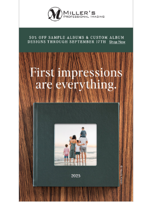 Miller's Print - ICYMI: 50% off Sample Albums✨