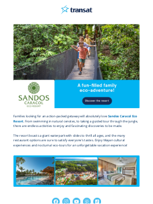 Transat (Canada) - Embark on an exciting family adventure! 🌴