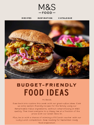 Marks and Spencer (United Kingdom) - Budget-friendly recipe ideas