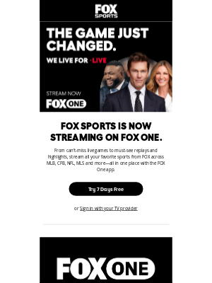 Fox Networks Group - FOX Sports is now on FOX One