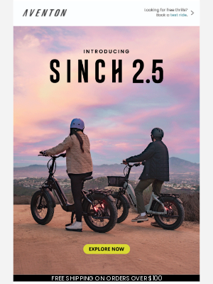 Aventon Bikes - Ready to unfold adventure? Discover the Sinch 2.5 Ebike💥