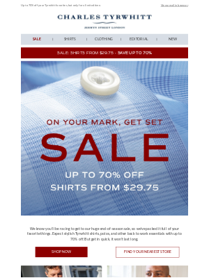 tyrwhitt sale