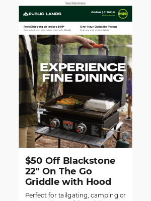 DICK'S Sporting Goods - Serve up the stoke! $50 Off Blackstone 22