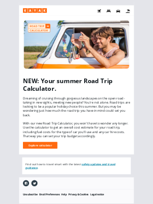 KAYAK (UK) - Wondering how much a summer road trip would cost?