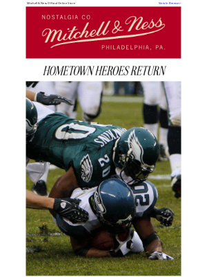 Mitchell & Ness Nostalgia Co - New Release | 2007 Eagles Authentics with 75th Anniversary Patch
