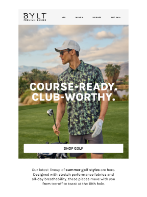 BYLT Basics - Your Summer Golf Lineup Just Dropped 🏌️‍♂️
