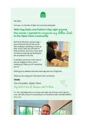 Open Farm - Happy National Dog Dads Day 🐶