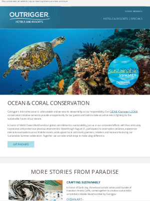 Outrigger Hotels - Dive into action for conservation