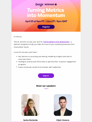 Braze - One more day! Prove performance with better reporting
