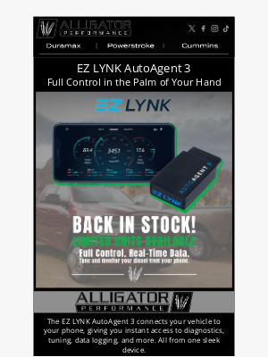 Alligator Performance - Link Up Smarter: Meet the EZ LYNK AutoAgent 3