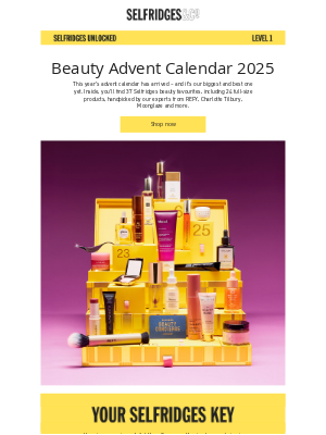 Selfridges (United Kingdom) - It’s here: Selfridges Beauty Advent Calendar 2025