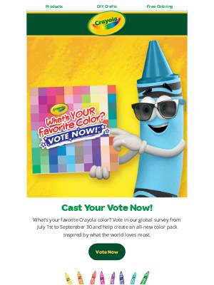 Crayola - 🎨 Vote for Your Favorite Crayola Color!