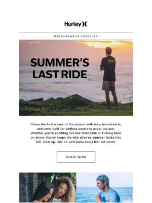 Hurley - From Sun to Shoreline: Summer’s Last Ride