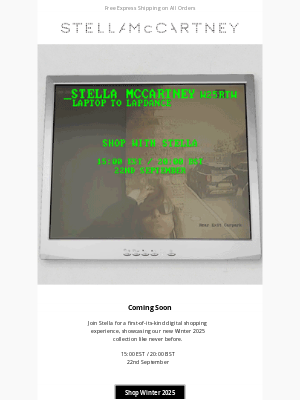 Stella McCartney - Coming soon: Shop with Stella