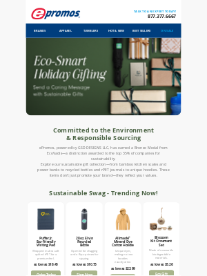 ePromos Promotional Products - Looking for Sustainable Holiday Gifts?