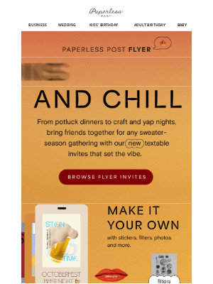 Paperless Post - Get together and touch leaves