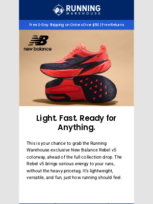 Running Warehouse - Early Access: NB Rebel V5 Drops First at RW