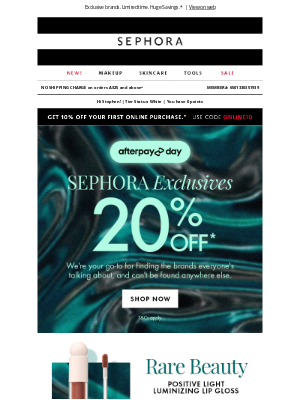 Luxola - Afterpay Day: Shop Sephora Exclusive Brands 💋
