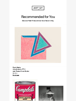 Artsy - New works for nancy by Frank Stella and more