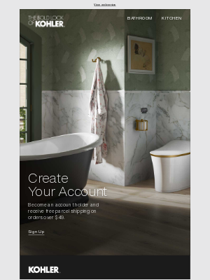 Kohler Co. - A New Benefit for KOHLER Account Holders