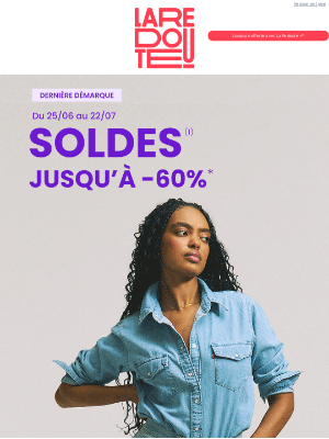 La Redoute (France) - Jusqu’à -60% : la dernière démarque est lancée ! 🚀