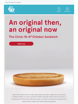 Chick-fil-A - Join us for a Chick-fil-A® Chicken Sandwich