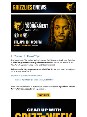 Memphis Grizzlies - TOMORROW NIGHT: Protect. This. House.